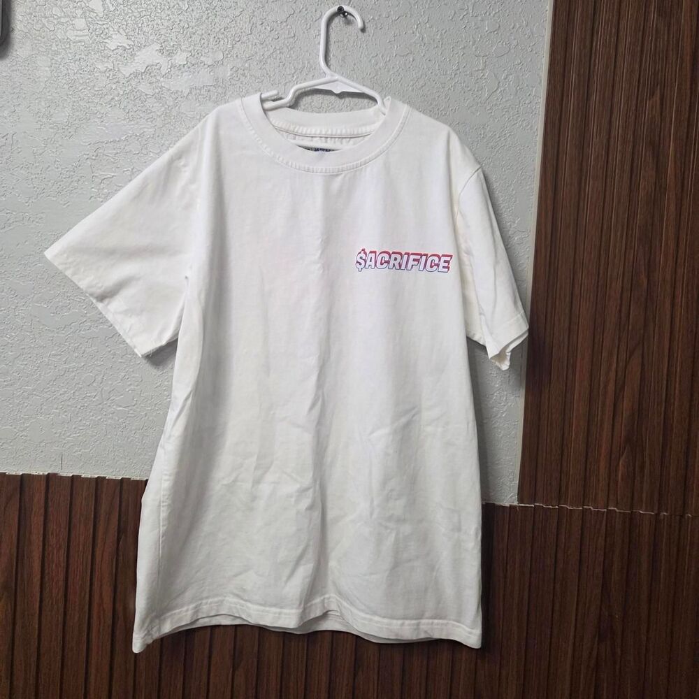 sacrifice the brand Women's White T-shirt xsmall size